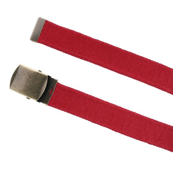 CTM Cotton Web 1.5 Inch Adjustable Military Buckle Belt - Picture 2 of 2